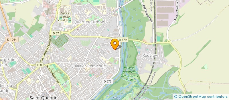localisation de l'entreprise FG INVEST à SAINT-QUENTIN