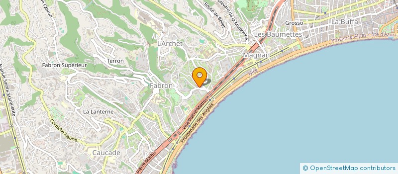 localisation de l'entreprise FG INVEST à NICE