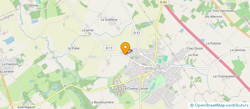 localisation de l'entreprise FG LECERF  LE BIGNON