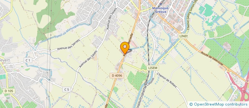 localisation de l'entreprise FG M à MANOSQUE