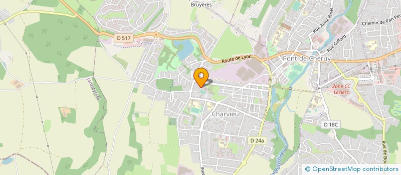 localisation de l'entreprise FG MECA  CHARVIEU-CHAVAGNEUX