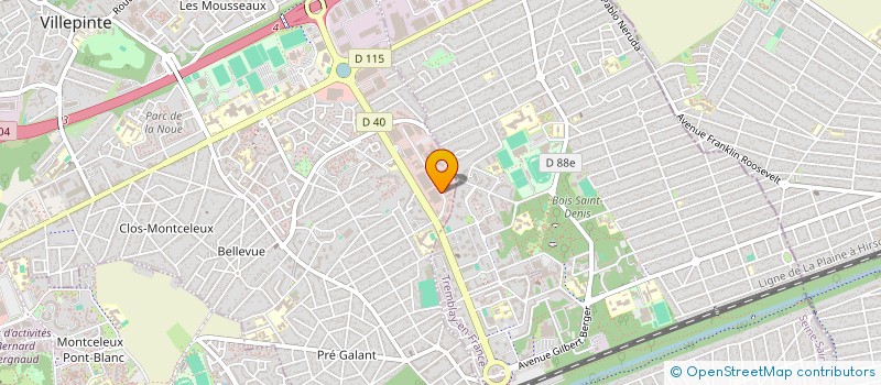 localisation de l'entreprise FG MEDICAL à VILLEPINTE