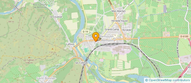 localisation de l'entreprise FG MEDICAL  REMOULINS