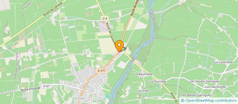 localisation de l'entreprise FG NATURE  VIOLES