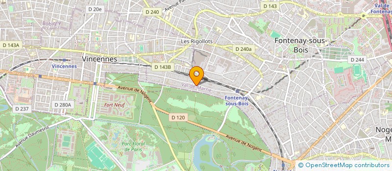 localisation de l'entreprise FG NETWORK à FONTENAY-SOUS-BOIS