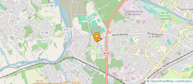 localisation de l'entreprise FG PLATRERIE à ANGOULEME