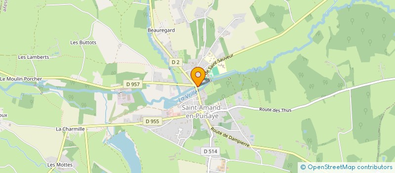 localisation de l'entreprise FG PLOMBERIE CHAUFFAGE à DAMPIERRE-SOUS-BOUHY