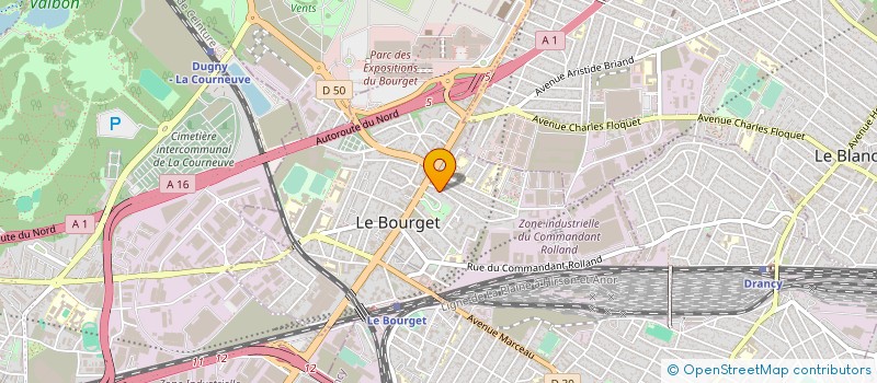 localisation de l'entreprise FG PRIMEUR à LE BOURGET