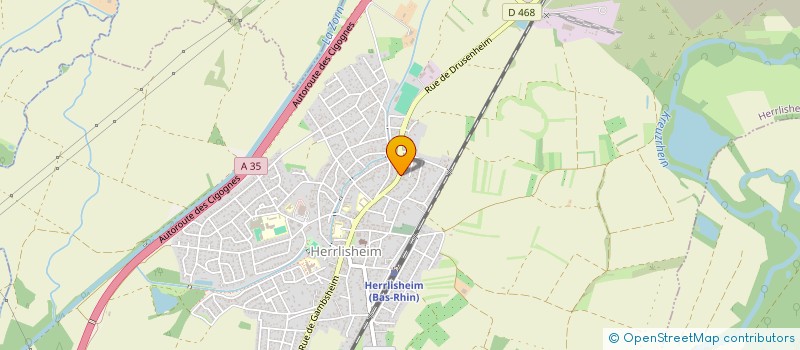 localisation de l'entreprise FG PRIMO  HERRLISHEIM