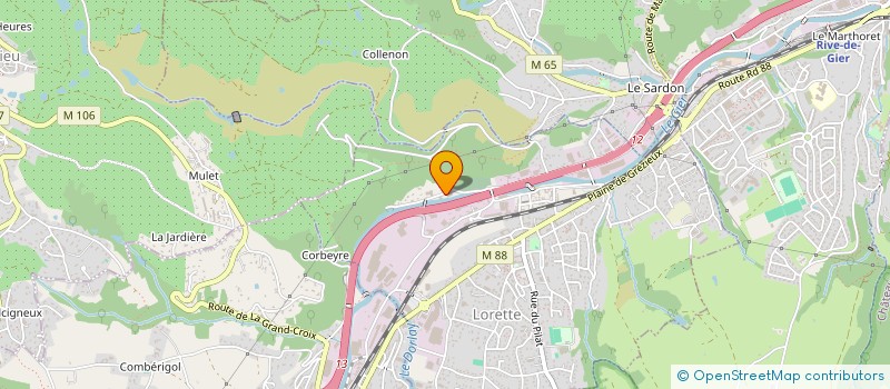 localisation de l'entreprise FG PROD  LORETTE