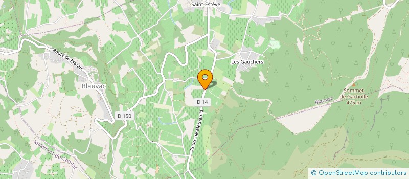 localisation de l'entreprise FG PRODUCTION  BLAUVAC