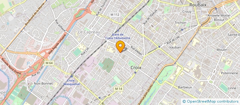 localisation de l'entreprise FG REPUBLIQUE à CROIX