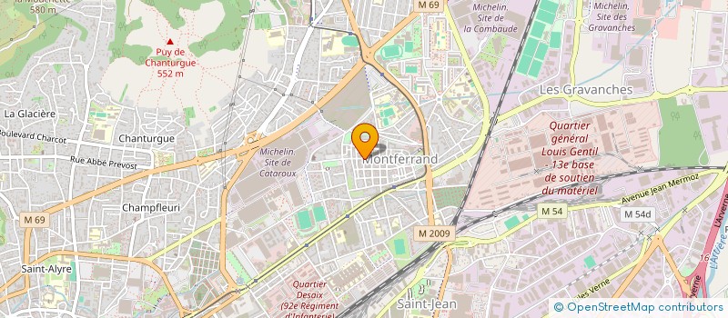 localisation de l'entreprise FG RODADE  CLERMONT-FERRAND