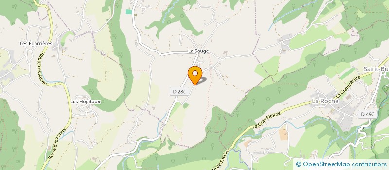 localisation de l'entreprise FG ROMANS  VELANNE