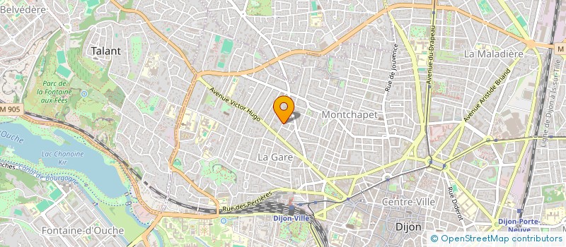 localisation de l'entreprise FG SERVICE à DIJON