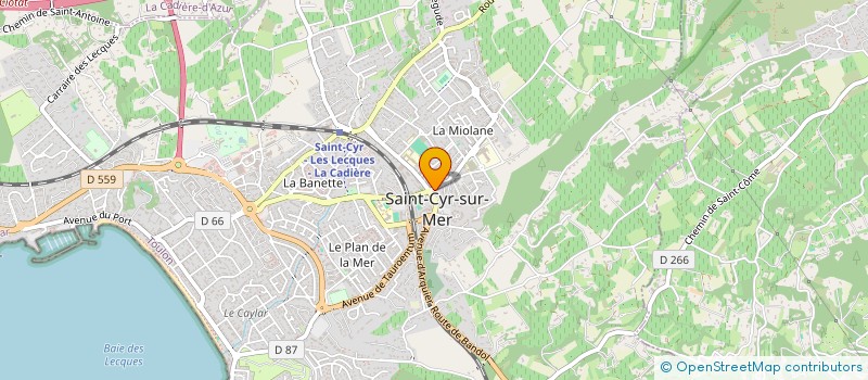 localisation de l'entreprise FG SERVICES à SAINT-CYR-SUR-MER