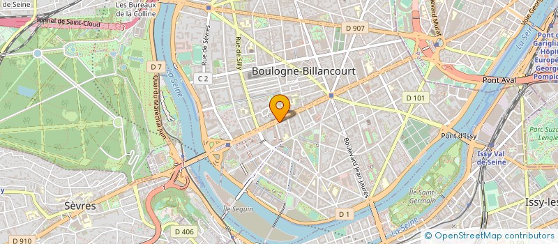 localisation de l'entreprise FG SMART DESIGN à BOULOGNE-BILLANCOURT
