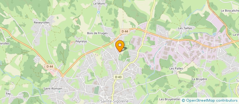 localisation de l'entreprise FG ST MAX à SAINTE-SIGOLENE