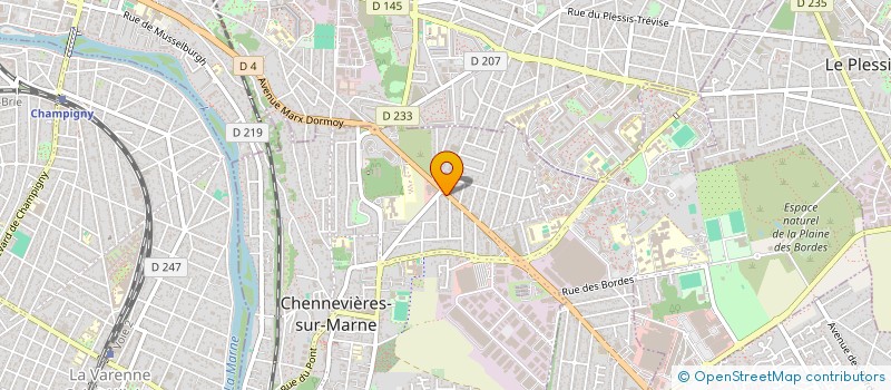 localisation de l'entreprise FG SYSTEME  CHENNEVIERES-SUR-MARNE