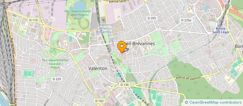 localisation de l'entreprise FG TRANS SERVICES à LIMEIL-BREVANNES