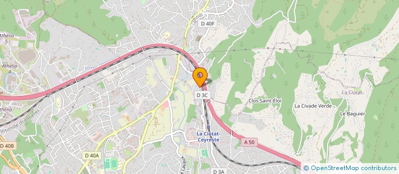 localisation de l'entreprise FG TRANSPORT SERVICE  LA CIOTAT