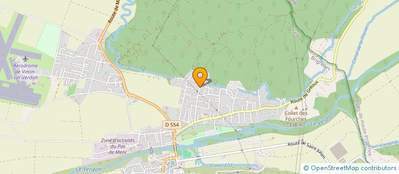 localisation de l'entreprise FG WINES  VINON-SUR-VERDON