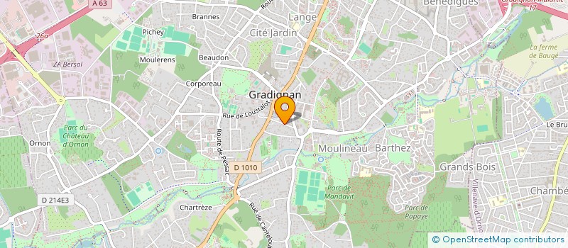 localisation de l'entreprise FG2C  GRADIGNAN