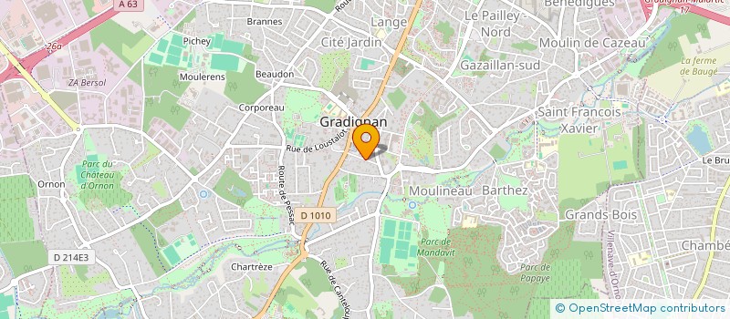 localisation de l'entreprise FG2CIMMO  GRADIGNAN