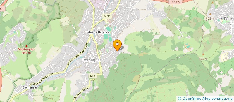 localisation de l'entreprise FG69  ROMAGNAT