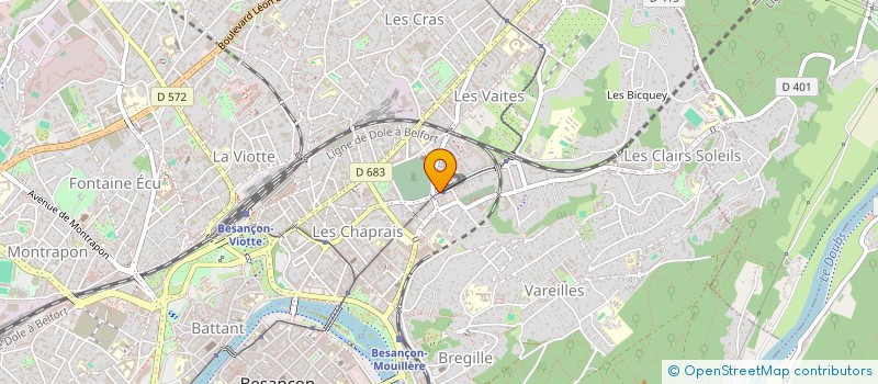 localisation de l'entreprise FGA à BESANCON