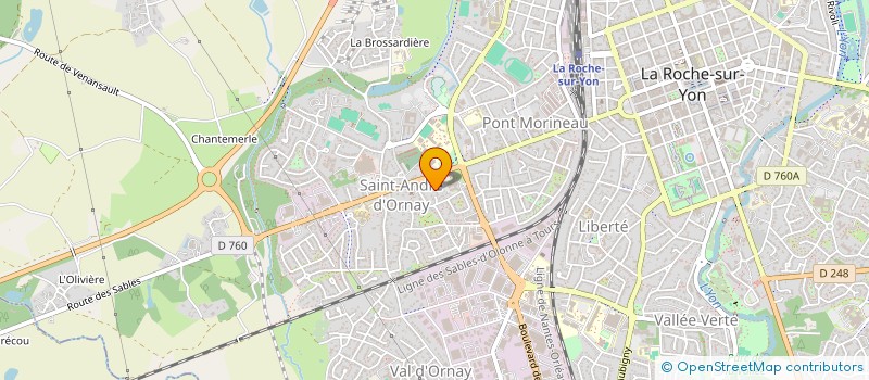 localisation de l'entreprise FGA COMPETITION à LA ROCHE-SUR-YON