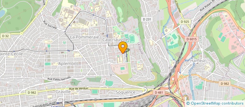 localisation de l'entreprise FGA ESPORT à LE HAVRE