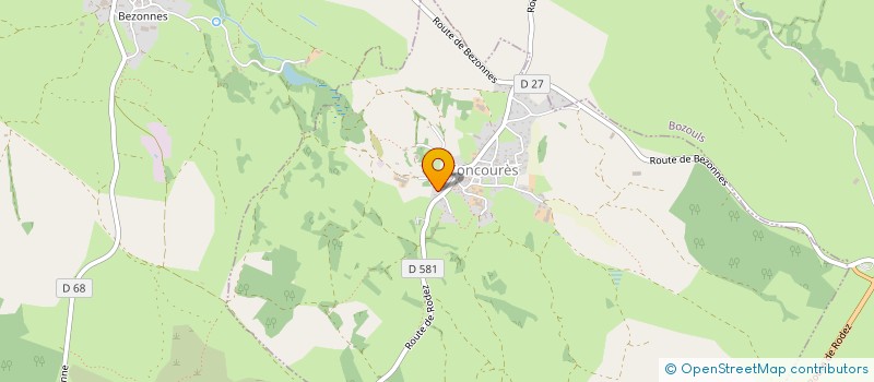 localisation de l'entreprise FGA - ORTHO  SEBAZAC-CONCOURES