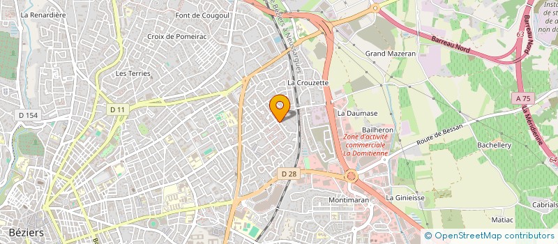 localisation de l'entreprise FGA PERGOLA à BEZIERS