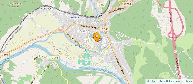 localisation de l'entreprise FGA PROSPECTING  SOUILLAC