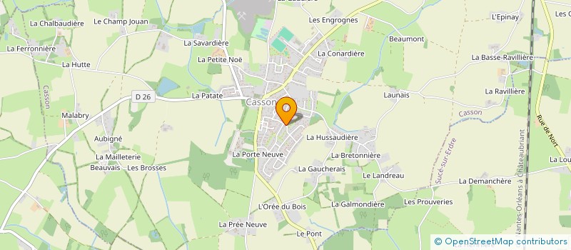 localisation de l'entreprise FGAL  CASSON