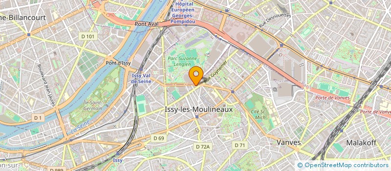localisation de l'entreprise FGASSOCIES à ISSY-LES-MOULINEAUX
