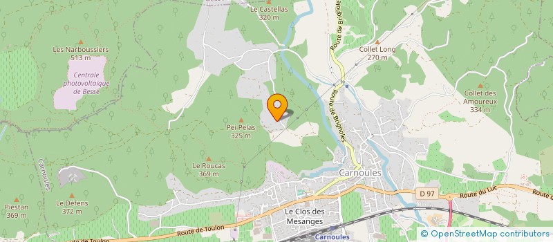 localisation de l'entreprise FGB  CARNOULES