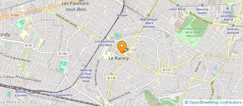 localisation de l'entreprise FGBP à LE RAINCY