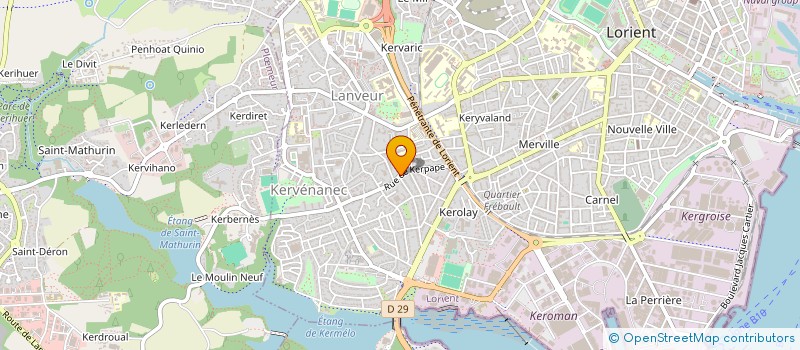 localisation de l'entreprise FGBT à LORIENT
