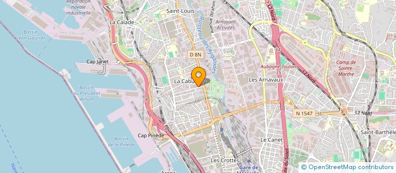 localisation de l'entreprise FGC DEPANNAGE à MARSEILLE