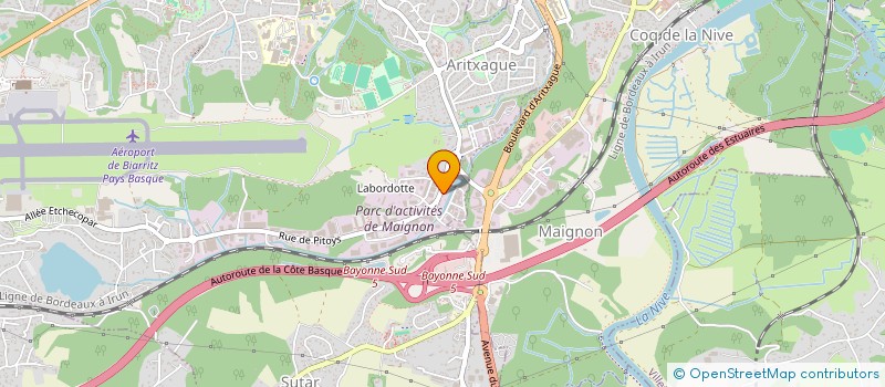 localisation de l'entreprise FGC IMMO  ANGLET