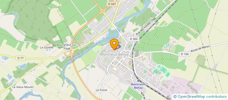 localisation de l'entreprise FGC MOREAU LOCAL  MONTREUIL-BELLAY