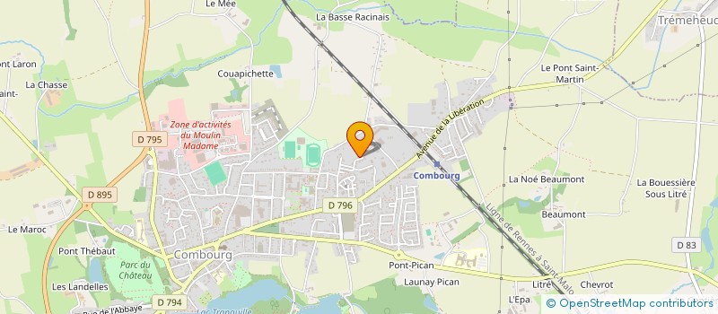 localisation de l'entreprise FGD AUTOMOBILES  COMBOURG