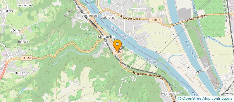 localisation de l'entreprise FGE à SERRIERES