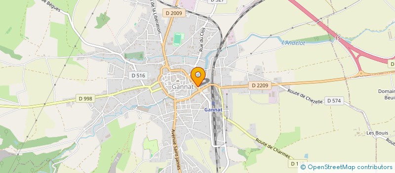 localisation de l'entreprise FGE IMMO à GANNAT