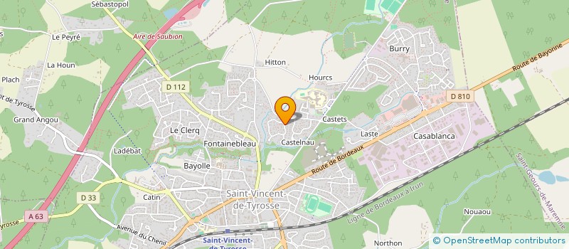 localisation de l'entreprise FGELEC à SAINT-VINCENT-DE-TYROSSE
