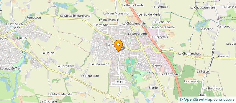 localisation de l'entreprise FGF  LA MEZIERE