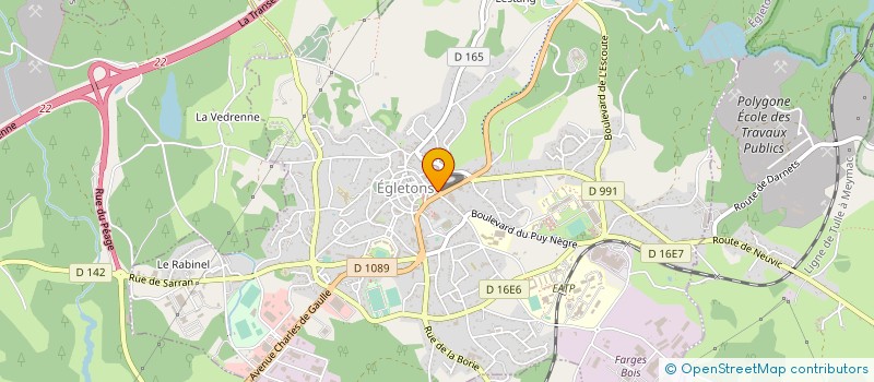 localisation de l'entreprise FGF MULTI SERVICES  EGLETONS