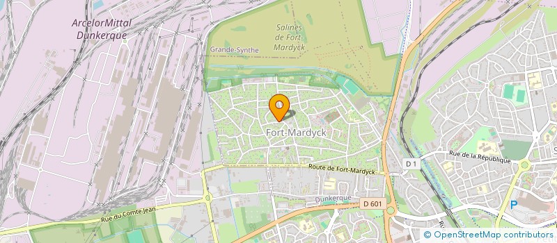 localisation de l'entreprise FGF SARL à DUNKERQUE